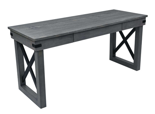 Duramax 62 In Felix Wood Desk with Drawer and Solid Wood Legs 