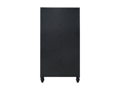 Duramax 36x72 Industrial Cabinet with Metal and Wood Shelves on Wheels