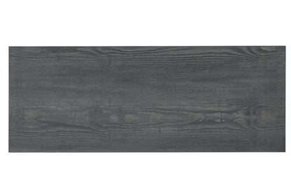Dark wood veneer desk surface, part of the Duramax 62" Felix Wood Desk, showcasing a stylish and contemporary design.
