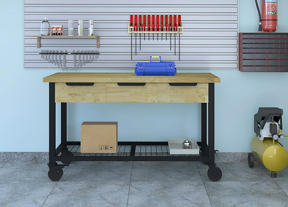 Duramax 62 In x 24 In Rove 3-Drawer Mobile Workbench 68004