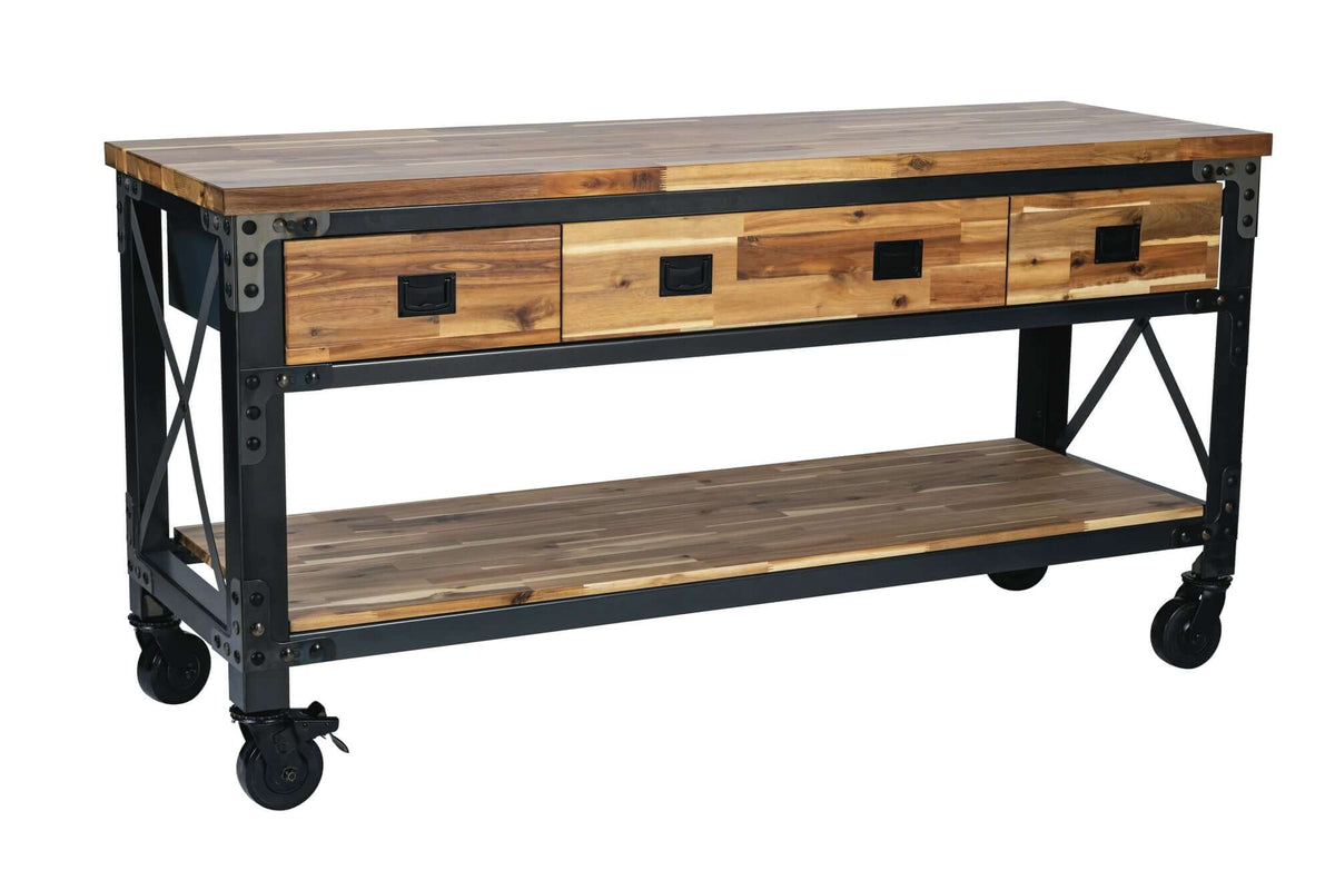 Duramax 72 In Darby Industrial Metal & Wood desk 68051