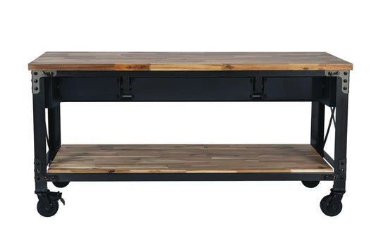 Duramax 72 In Darby Industrial Metal & Wood desk 68051 