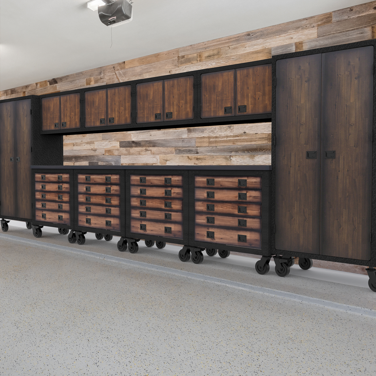Duramax 10-Piece Garage Storage Combo Set w/ Tool Chests, Wall Cabinets and Free Standing Cabinets 10P4TC4WC2FC