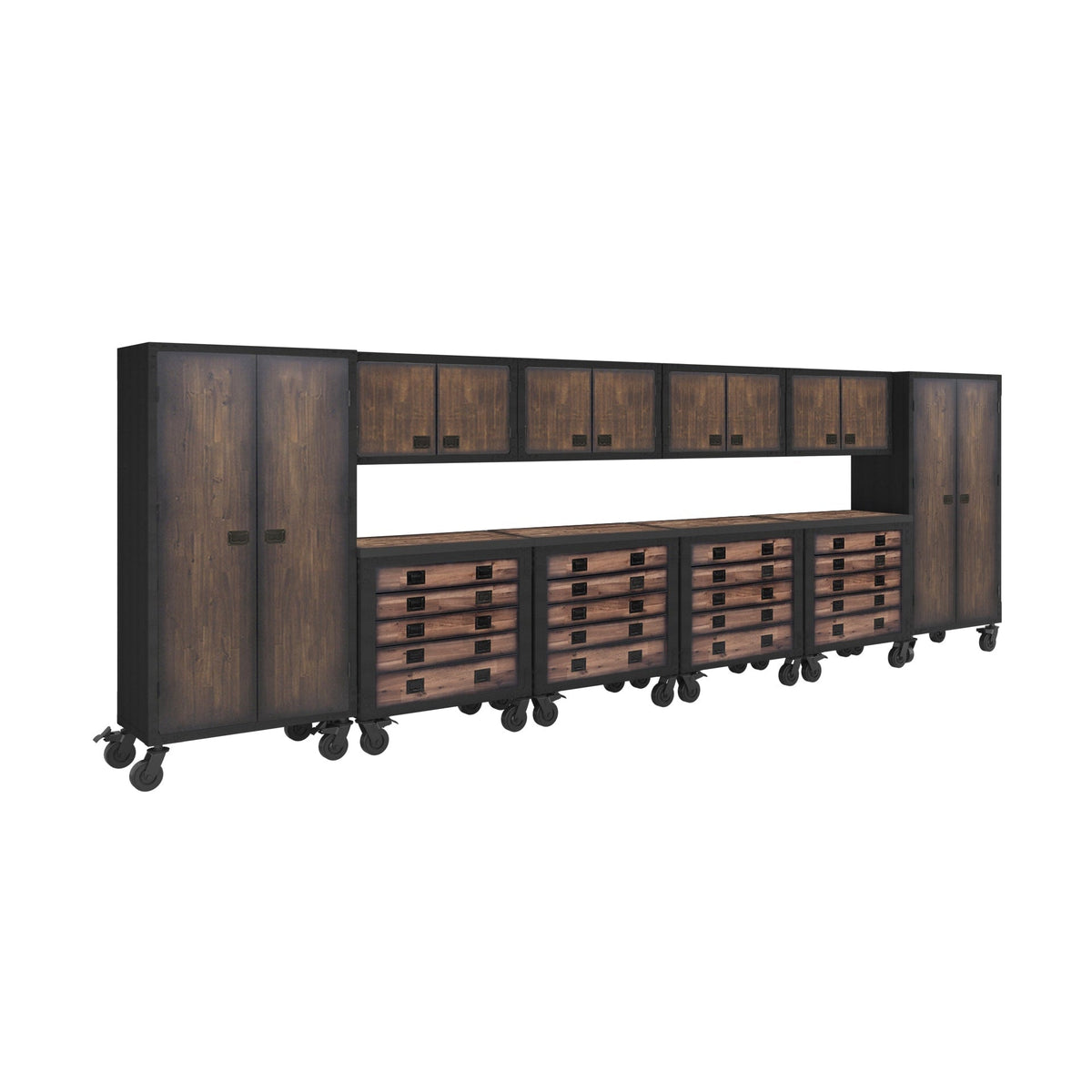 Duramax 10-Piece Garage Storage Combo Set w/ Tool Chests, Wall Cabinets and Free Standing Cabinets 10P4TC4WC2FC