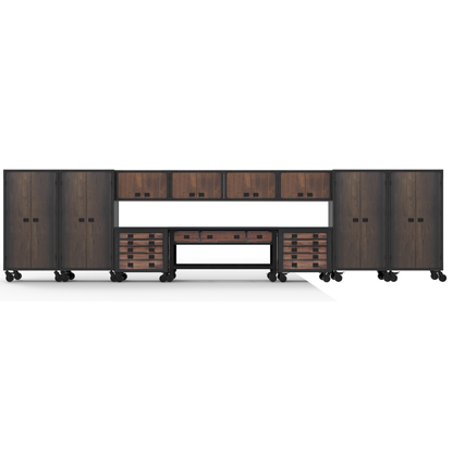 Duramax 11-Piece Garage Storage Combo Set w/ Workbench, Tool Chests, Wall Cabinets and Free Standing Cabinets 11P1WB2TC4WC4FC