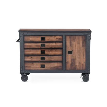 Duramax 5-Piece Garage Storage Combo Set w/ Workbench, Tool Chest and Wall Cabinets 5WBTC3WC