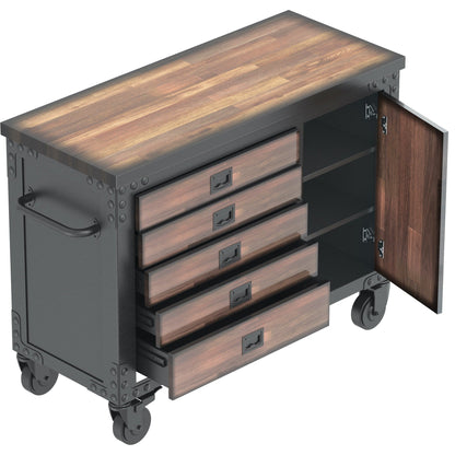 Duramax 5-Piece Garage Storage Combo Set w/ Workbench, Tool Chest and Wall Cabinets 5WBTC3WC