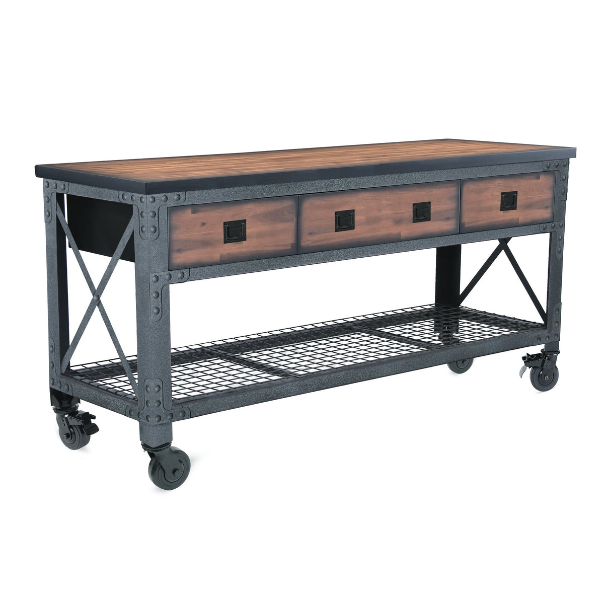 Duramax 5-Piece Garage Storage Combo Set w/ Workbench, Wall Cabinets and Free Standing Cabinets 5P1WB2WC2FC